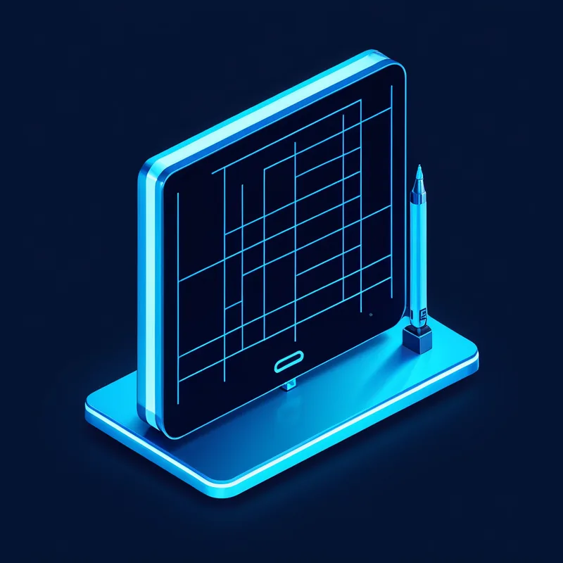 Ilustración 3D de diseño web con paleta de colores y maqueta de pantalla