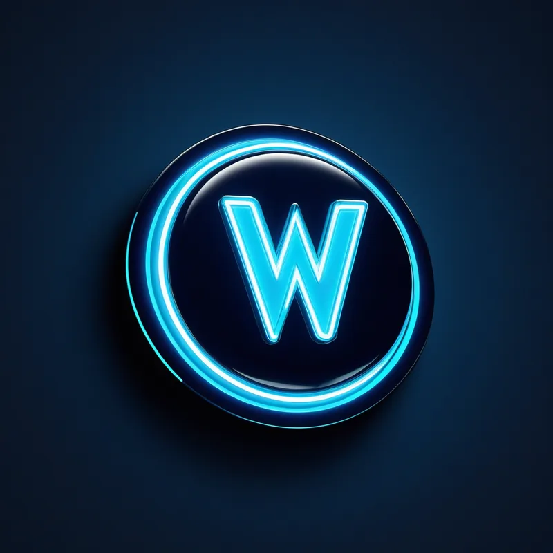 Ilustración 3D del logo de WordPress con engranajes de mantenimiento